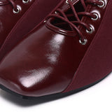 Lelli Two-Tone Ballet Sneakers (Maroon)