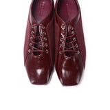 Lelli Two-Tone Ballet Sneakers (Maroon)