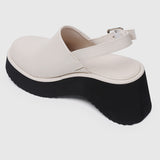 Be Happy Platform Clogs (Almond)