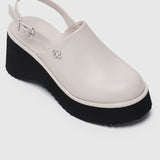 Be Happy Platform Clogs (Almond)