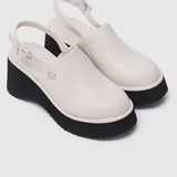 Be Happy Platform Clogs (Almond)