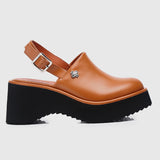 Be Happy Platform Clogs (Orange Red)