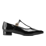 Callie Square Toe Mary Janes (Black)