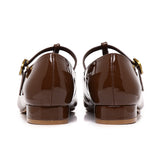 Callie Square Toe Mary Janes (Brown)