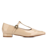 Callie Square Toe Mary Janes (Nude)