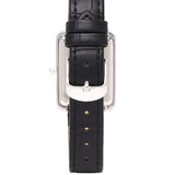 Sophia Silver Leather Analogue Watch  (Black)