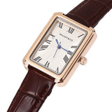 Sophia Rose Gold Leather Analogue Watch  (Brown)