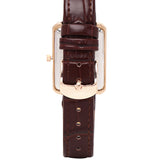 Sophia Rose Gold Leather Analogue Watch  (Brown)