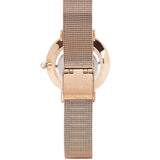 Be My Love  Rose Gold Mesh Analogue Watch (Silver)