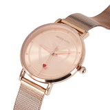 Be My Love  Rose Gold Mesh Analogue Watch  (Salmon)