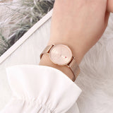 Be My Love  Rose Gold Mesh Analogue Watch  (Salmon)