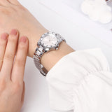 Victoria Silver Stainless Steel Strap Watch V2 (Silver)