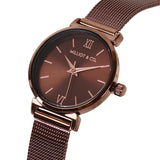 Miller Mesh Strap Analog Watch (Coffee)