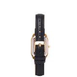 Norene Leather Strap Analog Watch (Black)