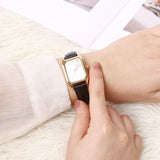 Norene Leather Strap Analog Watch (Black)