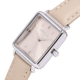 Ollie Leather Strap Analog Watch (Beige)