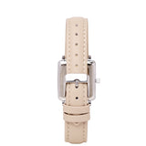Ollie Leather Strap Analog Watch (Beige)