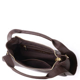 Naomi Curved Top Handle Bag (Coffee)