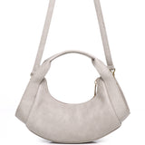 Naomi Curved Top Handle Bag (Khaki)