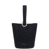 Nellie Petite Top Handle Bucket Bag (Black)