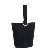 Nellie Petite Top Handle Bucket Bag (Black)