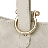 Nellie Petite Top Handle Bucket Bag (Khaki)