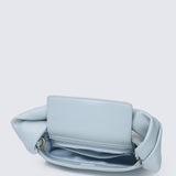 Nuri Twist Top Handle Handbag (Sky Blue)