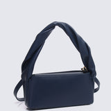 Nuri Twist Top Handle Handbag (Midnight Blue)