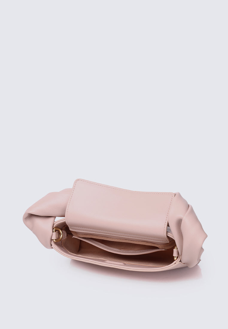 Nuri Twist Top Handle Handbag (Pink)