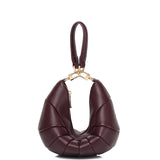 Nyra Pleated Shoulder Bag (Maroon)