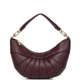 Nyra Pleated Shoulder Bag (Maroon)