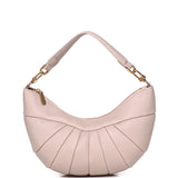 Nyra Pleated Shoulder Bag (Nude Pink)