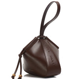 Norna Drawstring Shoulder Bag (Espresso)