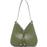 Norna Drawstring Shoulder Bag (Olive)