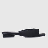 Hermione Slide Sandals (Black)