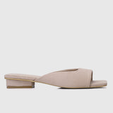 Hermione Slide Sandals (Nude)