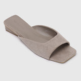 Hermione Slide Sandals (Almond)