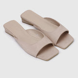 Hermione Slide Sandals (Nude)