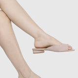 Hermione Slide Sandals (Nude)