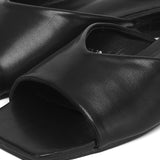 Helisa Slip Ons Sandals (Black)