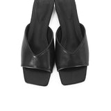 Helisa Slip Ons Sandals (Black)