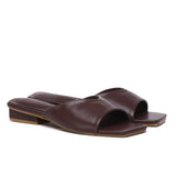 Helisa Slip Ons Sandals (Maroon)