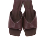 Helisa Slip Ons Sandals (Maroon)