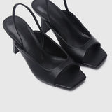 Heloise Slingback Heels (Black)