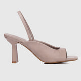 Heloise Slingback Heels (Nude)