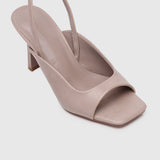 Heloise Slingback Heels (Nude)