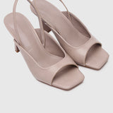 Heloise Slingback Heels (Nude)