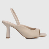 Heloise Slingback Heels (Burlywood)