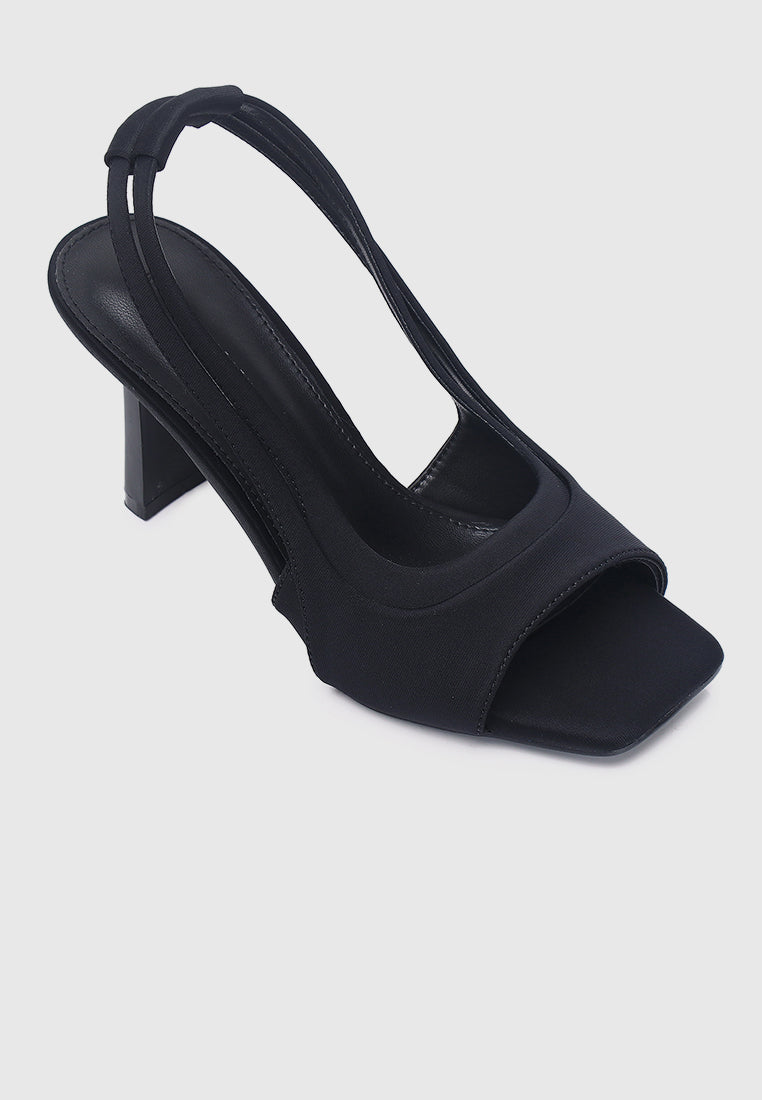 Hera Slingback Heels (Black)