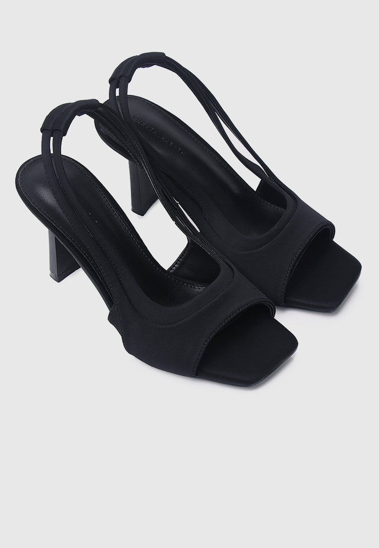 Hera Slingback Heels (Black)